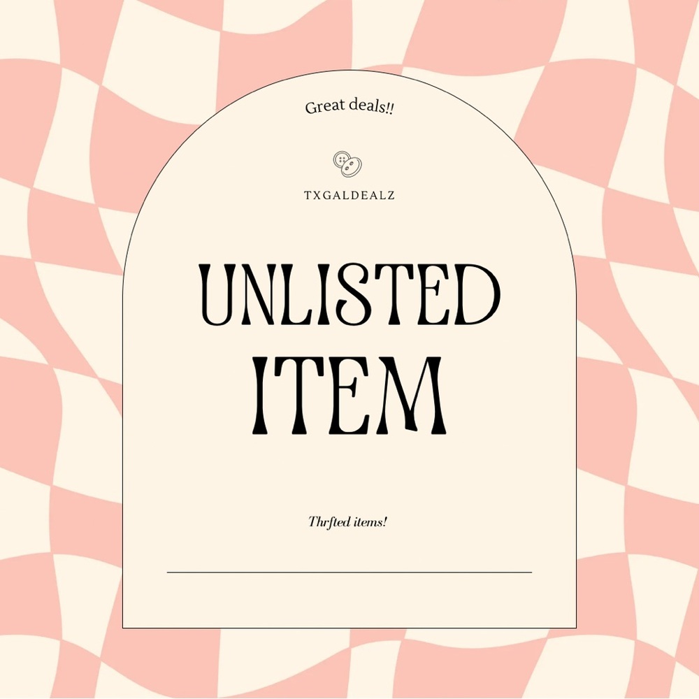 Unlisted items.